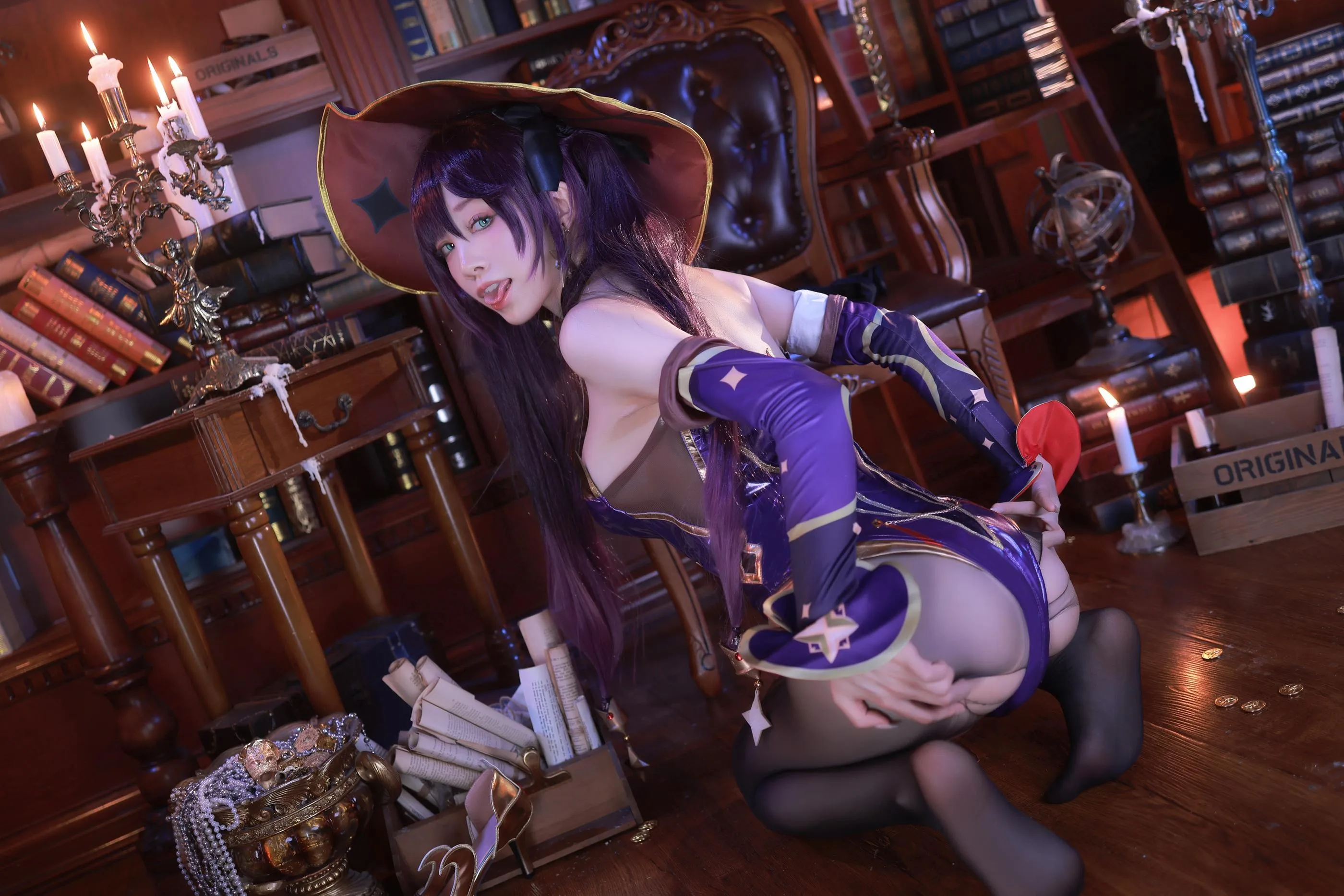 水淼Aqua – NO.120 原神莫娜 [75P]插图9